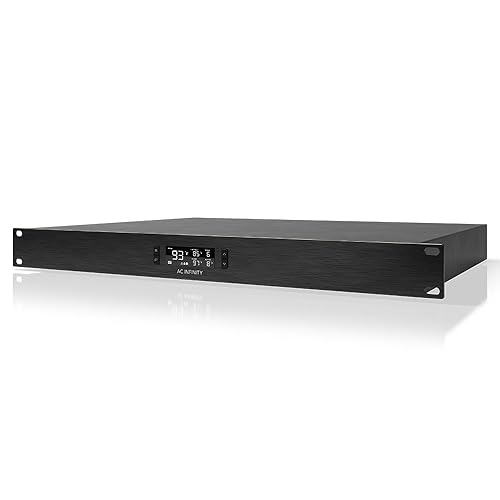 AC Infinity CLOUDPLATE T5, Rack Mount Fan 1U, Rear Exhaust Airflow, for Cooling AV, Home Theater, Network 19” Racks