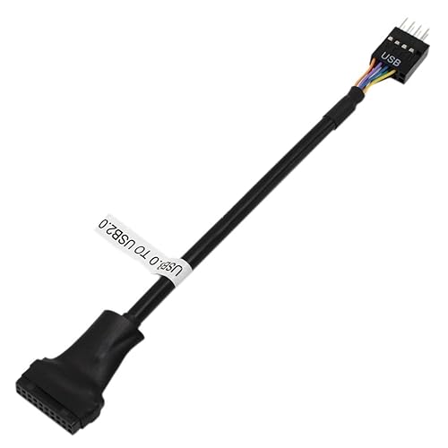 Tekit USB Motherboard Connector USB3.0 20Pin Female to USB2.0 9Pin Male Motherboard Adapter Converter Cable