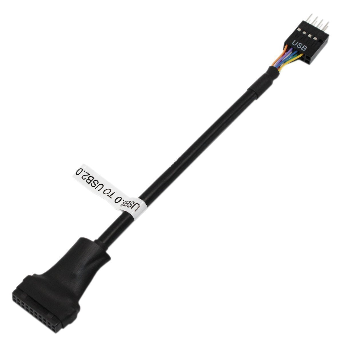 Tekit USB Motherboard Connector USB3.0 20Pin Female to USB2.0 9Pin Male Motherboard Adapter Converter Cable