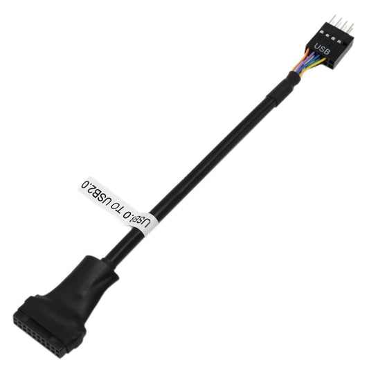 Tekit USB Motherboard Connector USB3.0 20Pin Female to USB2.0 9Pin Male Motherboard Adapter Converter Cable