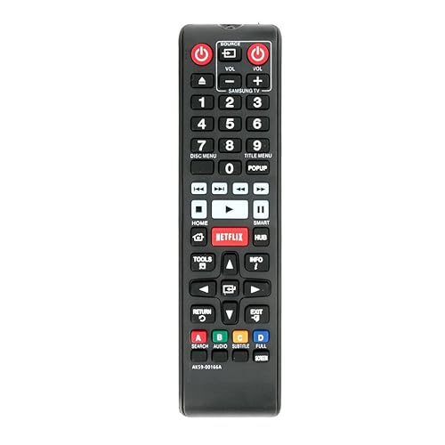 AK59-00166A Remote for Samsung Bluray BD-EM57C BD-EM59 BD-F7500 BD-FM59