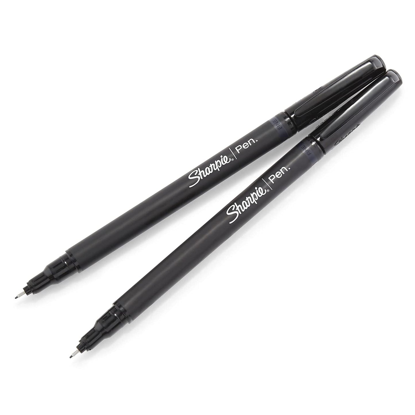 SHARPIE Felt Tip Pens, Fine Point (0.4Mm) Felt Tip Markers, Journaling Pens, Art Markers, Drawing Markers, Black, 4 Count