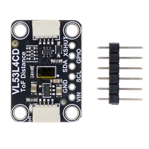 DONGKER VL53L4CD ToF Range Sensor Module,DC 2.7V-5V Ranging Sensor Module 0 to 1300 Millimeters Full Field of View (FoV)