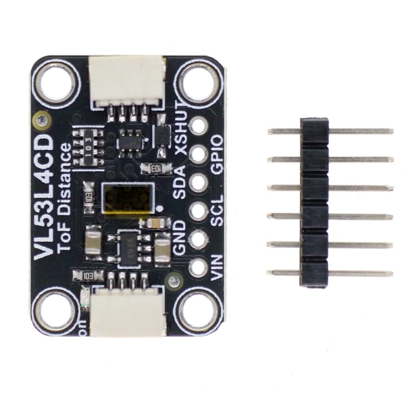 DONGKER VL53L4CD ToF Range Sensor Module,DC 2.7V-5V Ranging Sensor Module 0 to 1300 Millimeters Full Field of View (FoV)