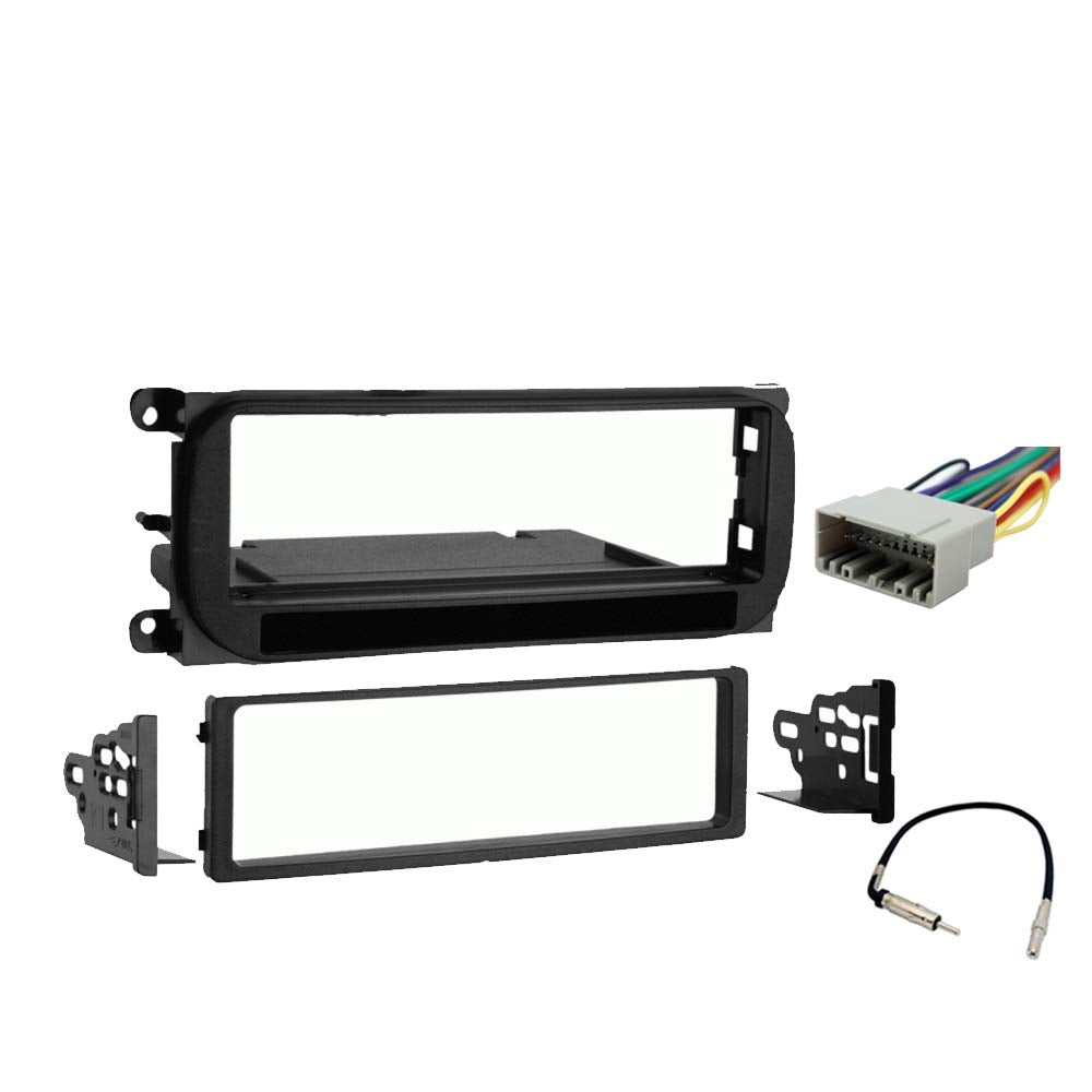 Harmony Audio Radio Install Bundle Fits Dodge Grand Caravan 2002-2007 with Metra 99-6505 Single DIN Dash Kit