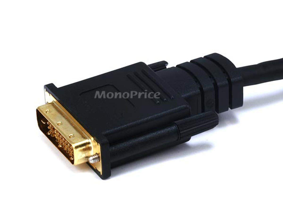 Monoprice HDMI to DVI-D Dual Link M1-D (P&D) Cable - 28AWG, 6 Feetm Black