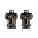 YiNiTone 2pcs SMA Female to BNC Female Connector Low Loss for Baofeng UV-5R BF-888S Quansheng UV-K6 UV-5RPlus Ham Radio Convert Adapter Walkie Talkie