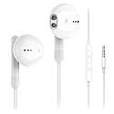 Kimwood Wired Earbuds with Microphone, Wired Earphones in Ear Headphones HiFi Stereo, Powerful Bass and Crystal Clear Audio, Compatible with iPhone