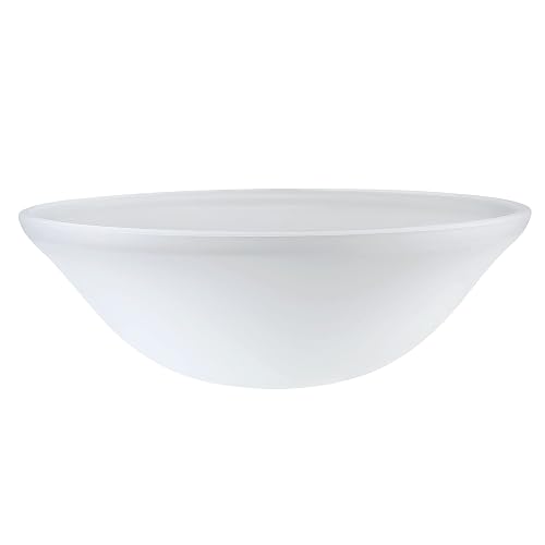 Aspen Creative 23148-11A Replacement Etched Glass Shade for Medium Base Socket Torchiere Lamp, Swag Lamp, Pendant, 1 Light Wall Sconce & Island