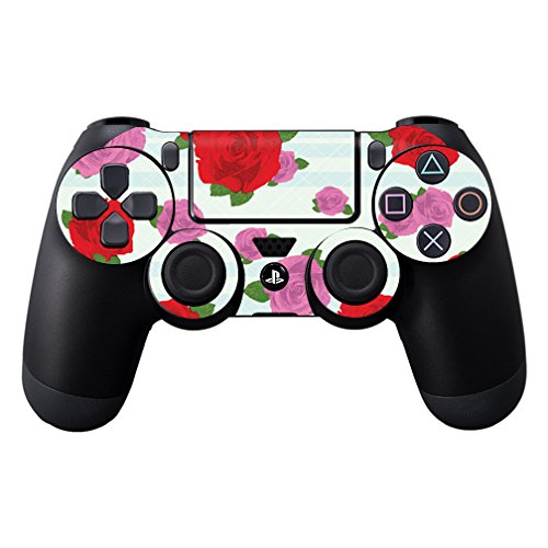 MightySkins Skin Compatible with Sony Playstation DualShock 4 Controller wrap Sticker Skins Roses