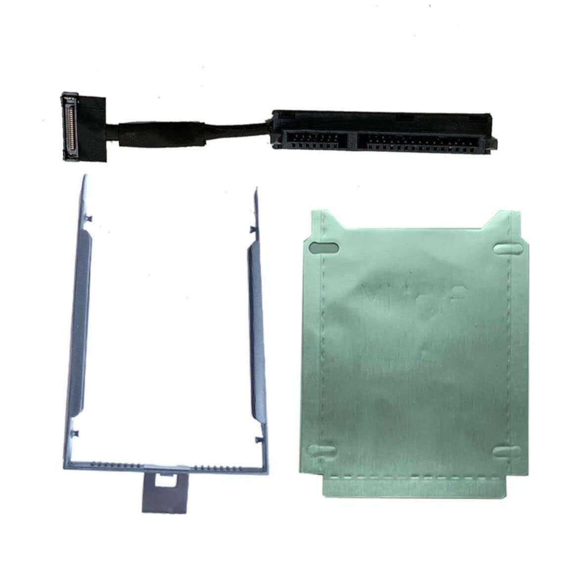 Fleshy Leaf SATA Hard Drive Caddy Bracket with SSD HDD Cable Holder Tin Foil Replacement for Lenovo ThinkPad P53 FP530 Laptop 02DM497 DC02C00G010