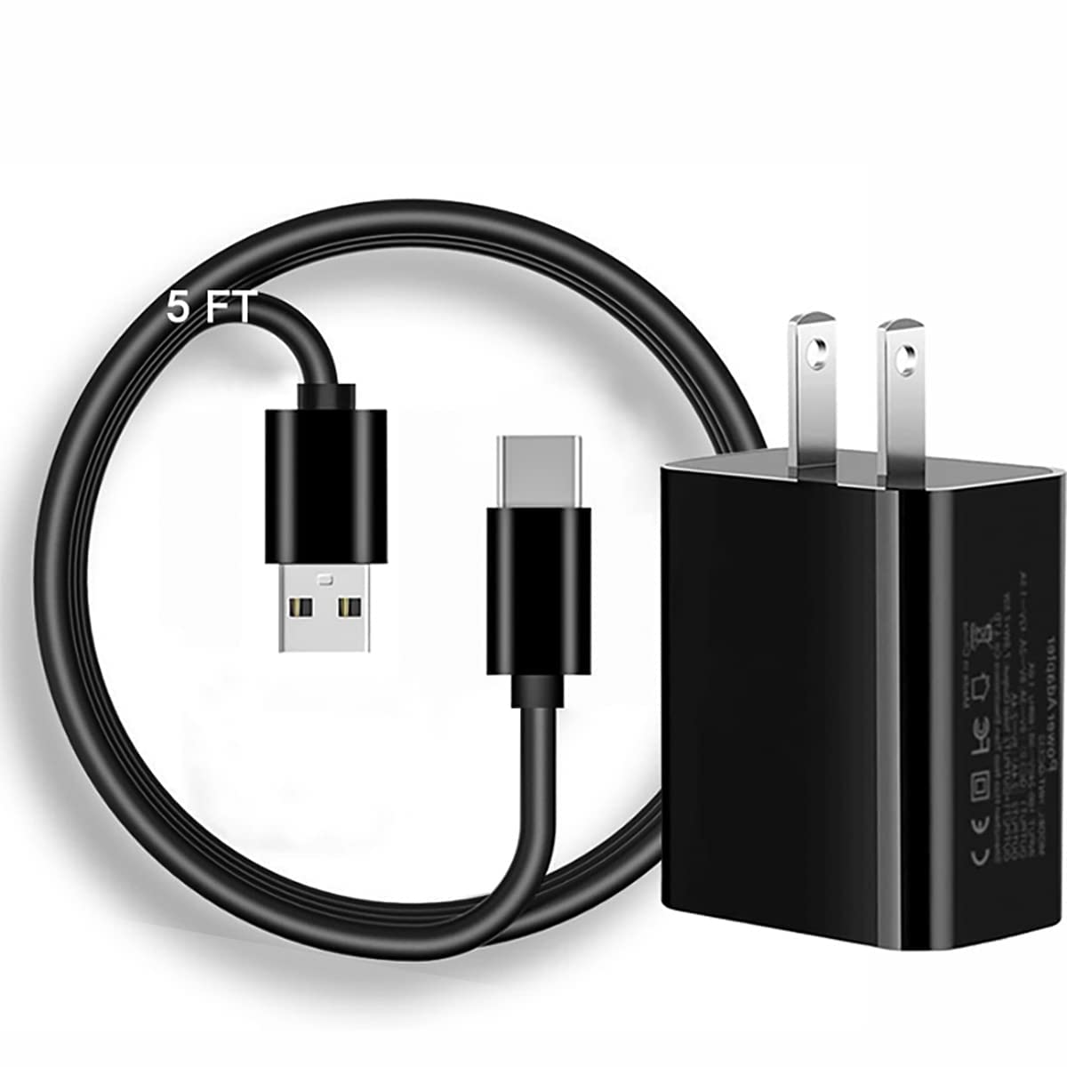 KUEVKA 6Ft USB-C Wall Charger Cable Compatible for Lively Jitterbug Smart 4, Jitterbug Lively Smart 3rd Generation, Jitterbug Flip 2nd Generation USB