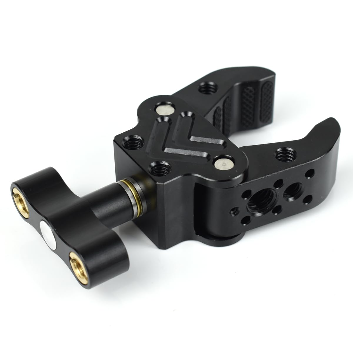 Akeipho Super Clamp with 1/4" 3/8" Threads, Camera Clamp Mount for LED Lights,Magic Arm, Mic, Wireless Flash Receivers, Triggers, Photography