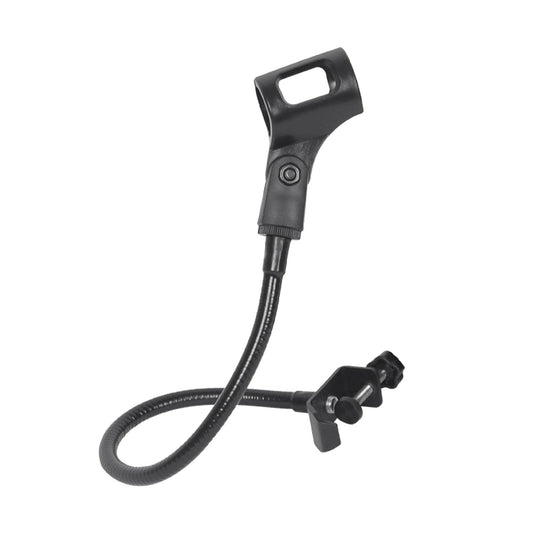 Saycker 360 Degree Flexible Gooseneck Microphone Stand Adjustable Desk Mic Boom Arm Stand with Clip(Black)