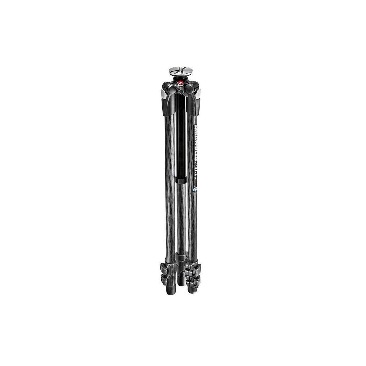 Manfrotto 290 Xtra Carbon Fiber 3-Section Tripod (MT290XTC3US) Black