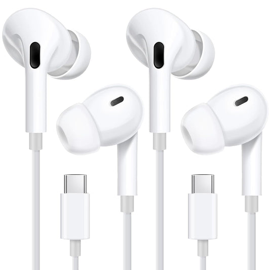 USB C Earbuds Wired USBC Headphones for iPhone 17 16 15 Pro Max 16e 15 16 Plus, Ear Buds in-Ear Earphones Wired Type C Ear Phones with Microphone