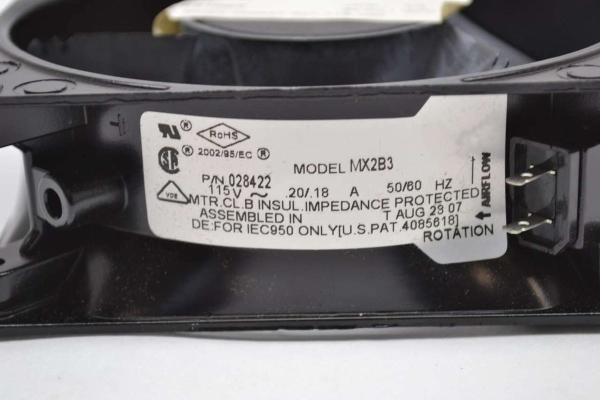 MX2B3 028422 2-pin AC 115V 0.20/0.18A 120x120x38mm Cooling Fan