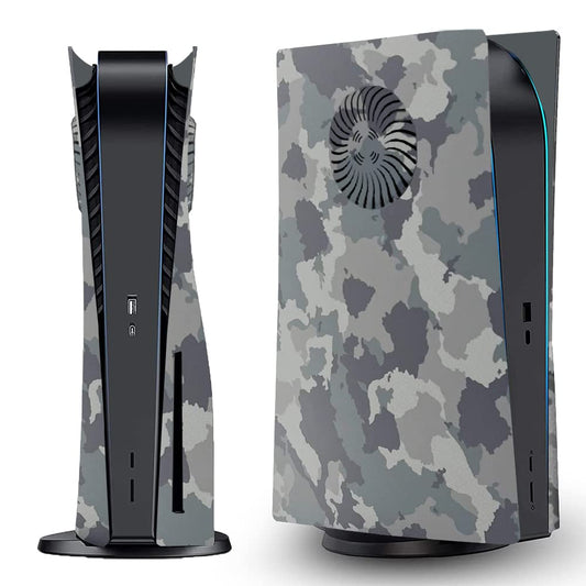 Plate for ps5 Faceplate Case with Cooling Vents Cover Replacement Plate for PS5 Disc Edition Hard Shell Faceplate Camouflage Skin Cover Plates ABS