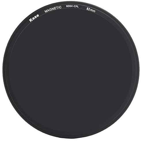 Kase Wolverine 82mm ND64 / CPL Magnetic Shockproof Tempered Optical Glass Filter Incl Adapter 82 6 Stop Dark Circular Polarizer