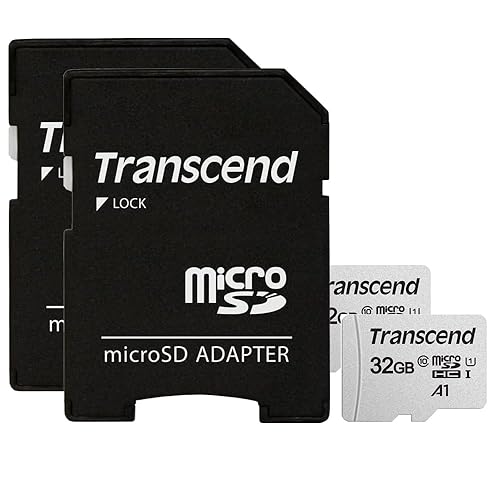 Transcend 32GB Micro SDHC Secure Digital UHS-I Memory Card, Compatible with Samsung WB350F Digital Camera, - Class 10, U1, 100MB/s, 300 Series - Pack