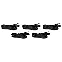 Five Pack of YCS Basics 12 Foot 3.5mm Headphone Extension Cables Male/Female