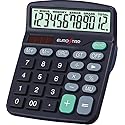 EUROSTAR C6120OS 12 Digit Large Display Calculator, Black