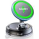 ANDERY Only for iPhone Magsafe Car Mount Charger [15W Fast Wireless Charge, 78+LBS Strong Suction & 2400gf Magnetic] 360° Adjustable Car Phone Holder