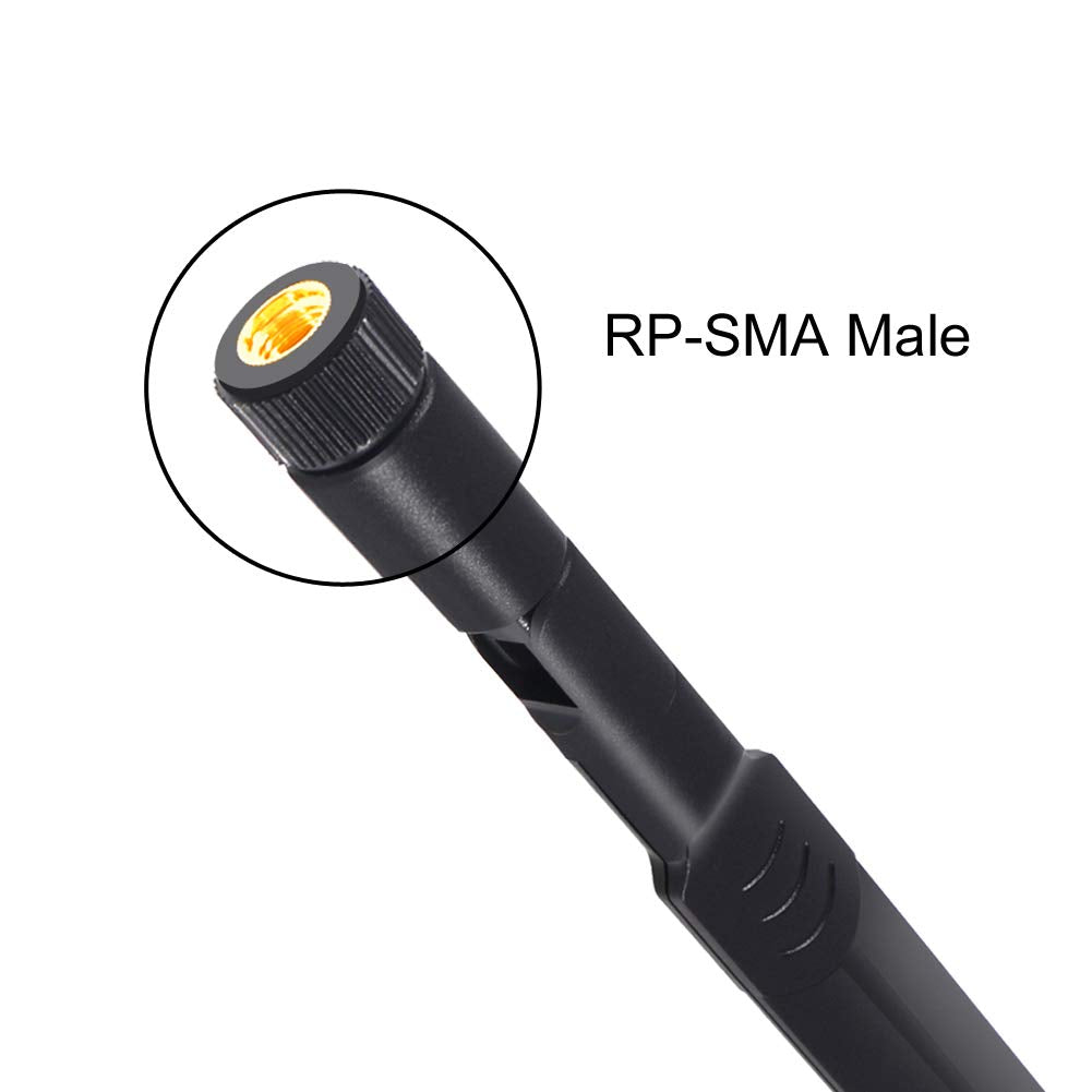 8dBi WiFi Antenna RP-SMA Male Wireless Network 2.4GHz 5.8GHz Dual Band with U.FL/IPEX to RP-SMA Female Pigtail Cable for Mini PCIe Card Wireless