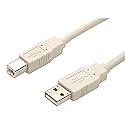 StarTech.com 10 ft Beige A to B USB 2.0 Cable - M/M - USB Printer Cable - Type A to B USB Cable - 10ft (USBFAB_10)
