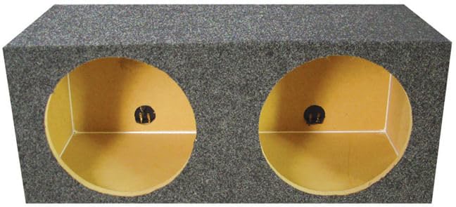 Qpower QMPSQ10E Empty Woofer Box [2]10 Qpower Square Style *mpsq10e*