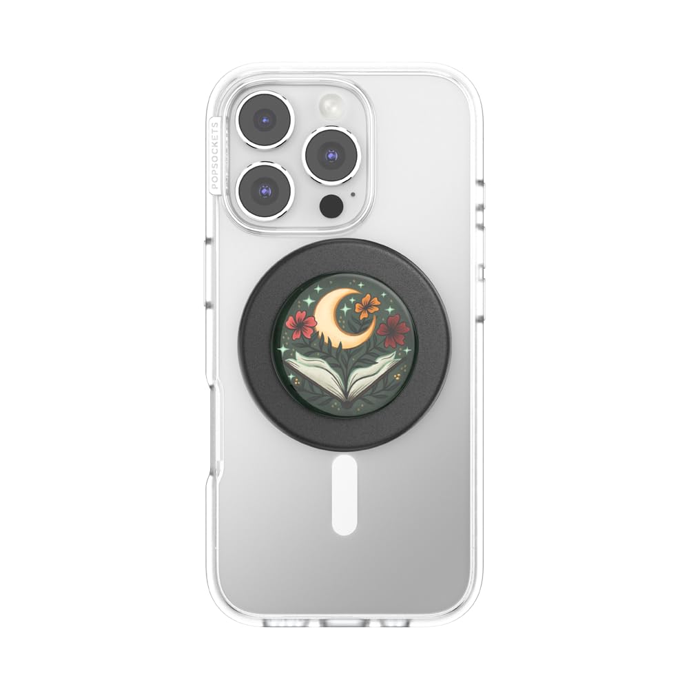 PopSockets Phone Grip for MagSafe with Kickstand, Magnetic Stand, Swappable Top, Secure Hold for iPhone MagSafe Cases, Phone & Tablet Grip, Halloween