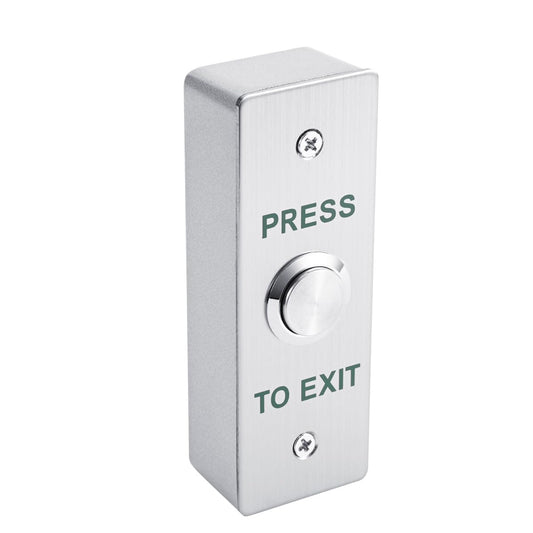 Push to Exit Button for Door Access Control Waterproof Stainless Steel Shell with Back Mounted Box 4 Contact Output