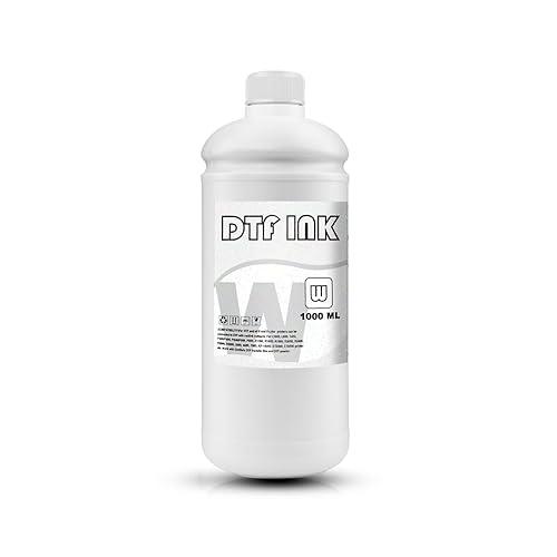 MEZOO DTF White Ink 1000ml Premium DTF Ink for Film Heat Transfer Printing Compatible for DTF Printers with Printhead L1800 L805 XP15000 R1390 4720