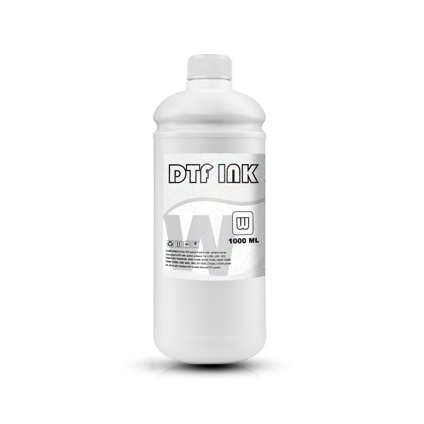 MEZOO DTF White Ink 1000ml Premium DTF Ink for Film Heat Transfer Printing Compatible for DTF Printers with Printhead L1800 L805 XP15000 R1390 4720