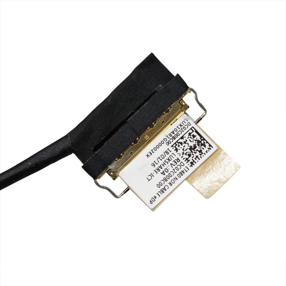 Zahara LCD LED LVDS Screen Display Wire Screen Line Cable 30pin NO Touch Replacement for Lenovo ThinkPad T480 ET480 A485 20L6, 20L5, 20MU, 20MV