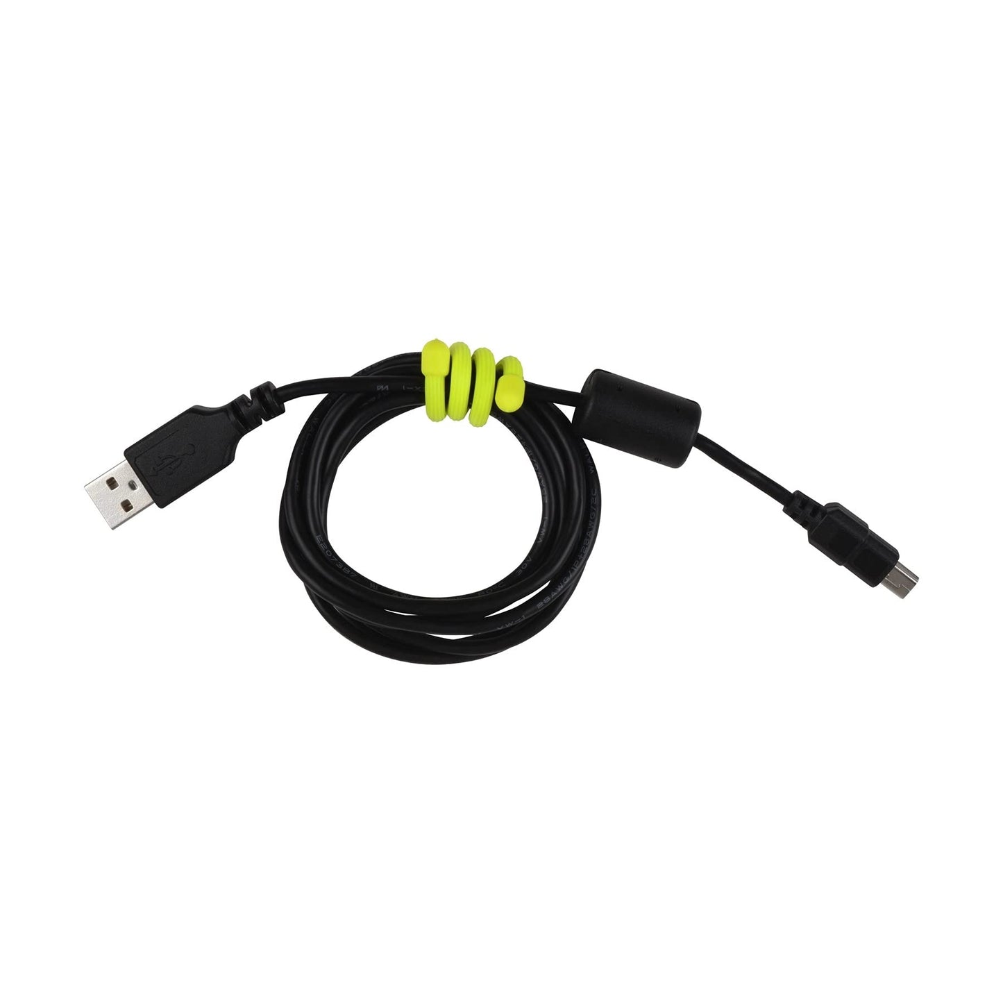 Nite Ize 2-Pack Gear Tie Reusable Rubber Twist Tie, 6" - Neon Yellow (6-Pack)