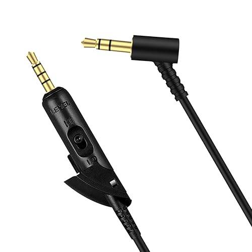 Xivip Replacement Audio Cable Compatible with Bose QuietComfort QC15, QC15 Headphones Headset, 2.5mm to 3.5mm Aux Cord Cable Headphone Extension…