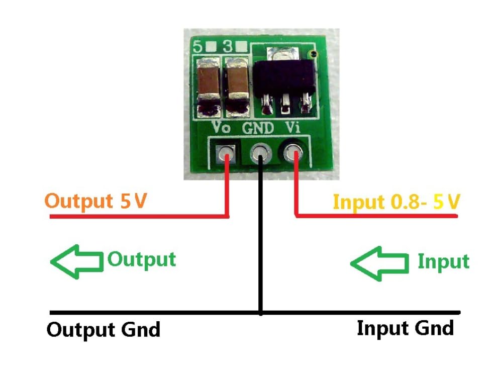 10 PCS 1.5V 1.8V 2.5V 3V 3.3V 3.7V 4.2V to 5V DC-DC Step Up Power Module Voltage Boost Converter Board 0.9-5V to 5V