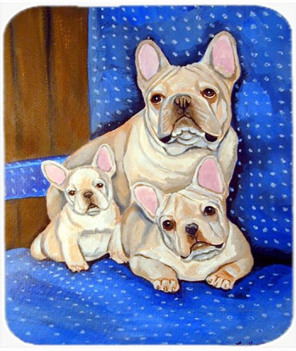 Caroline's Treasures 7055MP French Bulldog Momma's Love Mouse Pad, Hot Pad or Trivet for Home Office Gaming Working Computers Laptop Mouse