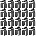 ThtRht 20 Pack Mic Cable Clips Microphone Cable Clip Mic Boompole Clips Wire Holder Organizer for Wired Microphone Arm Stand Vocal Dynamic Microphones