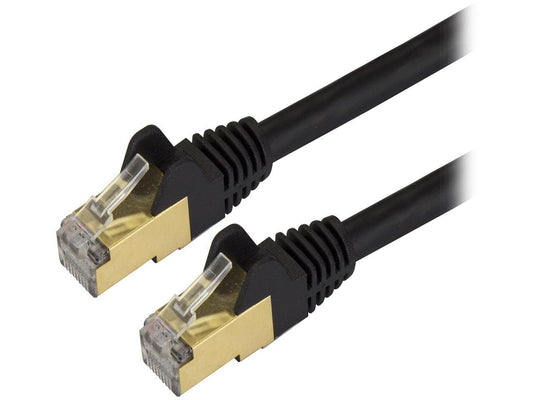 StarTech 35ft Cat6a Snagless Ethernet Cable, Black (C6ASPAT35BK)