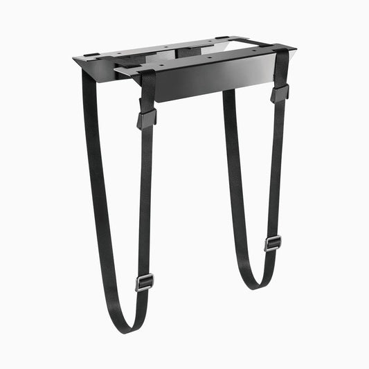 Desky Strap-On CPU Mount - Under-Desk Adjustable PC Holder with Steel Bracket & Foam Padding - Supports CPUs up to 22 lbs, Fits Towers up to 15.7"