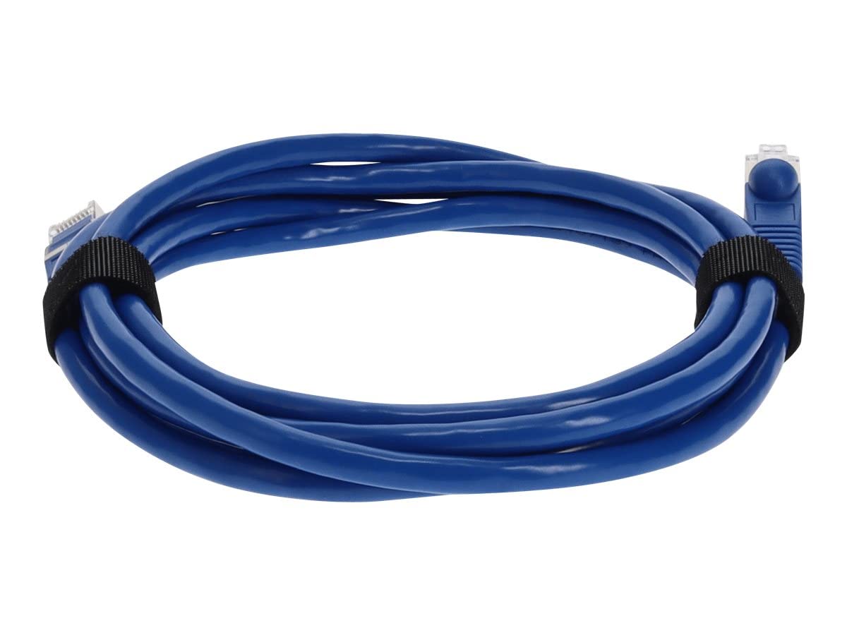 AddOn 6ft RJ-45 (Male) to RJ-45 (Male) Straight Microboot, Snagless Blue Cat7 STP Copper PVC Patch Cable