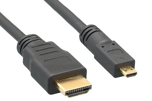 Cablelera Micro HDMI to HDMI 34AWG 2' Black Color (ZC95B1MM-02)