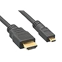 Cablelera Micro HDMI to HDMI 34AWG 2' Black Color (ZC95B1MM-02)
