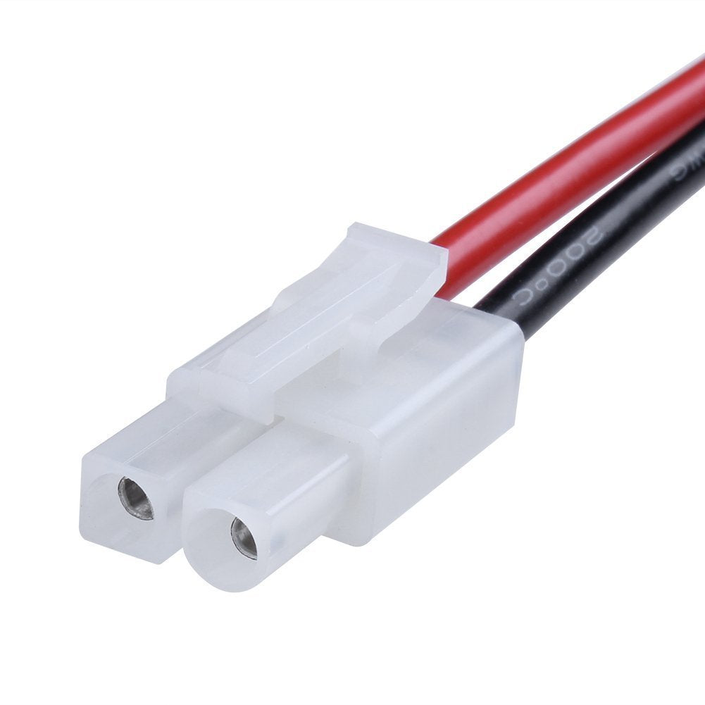 Yiqigou 5-Pack Deans Style T-Plug Female Connector to BigStyleTamiya Plug Male Connector Adapter Lead with 5CM 16AWG Cable for RC ESC Speed Controller