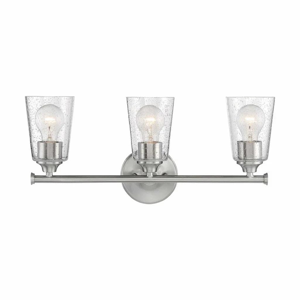 Nuvo 60/7283 Bransel Light Fixture, 3Lt Vanity, Matte Black