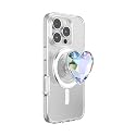 PopSockets Phone Grip for MagSafe, Magnetic Holder, Phone Stand, Heart - Dichroic Heart