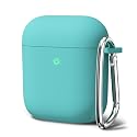 Oakxco Airpods Case Cover - Silicone Soft TPU Rubber Gel for 1st/2nd Generation, Compatible With Apple Charging Case - Cute for Women Men - Turquoise