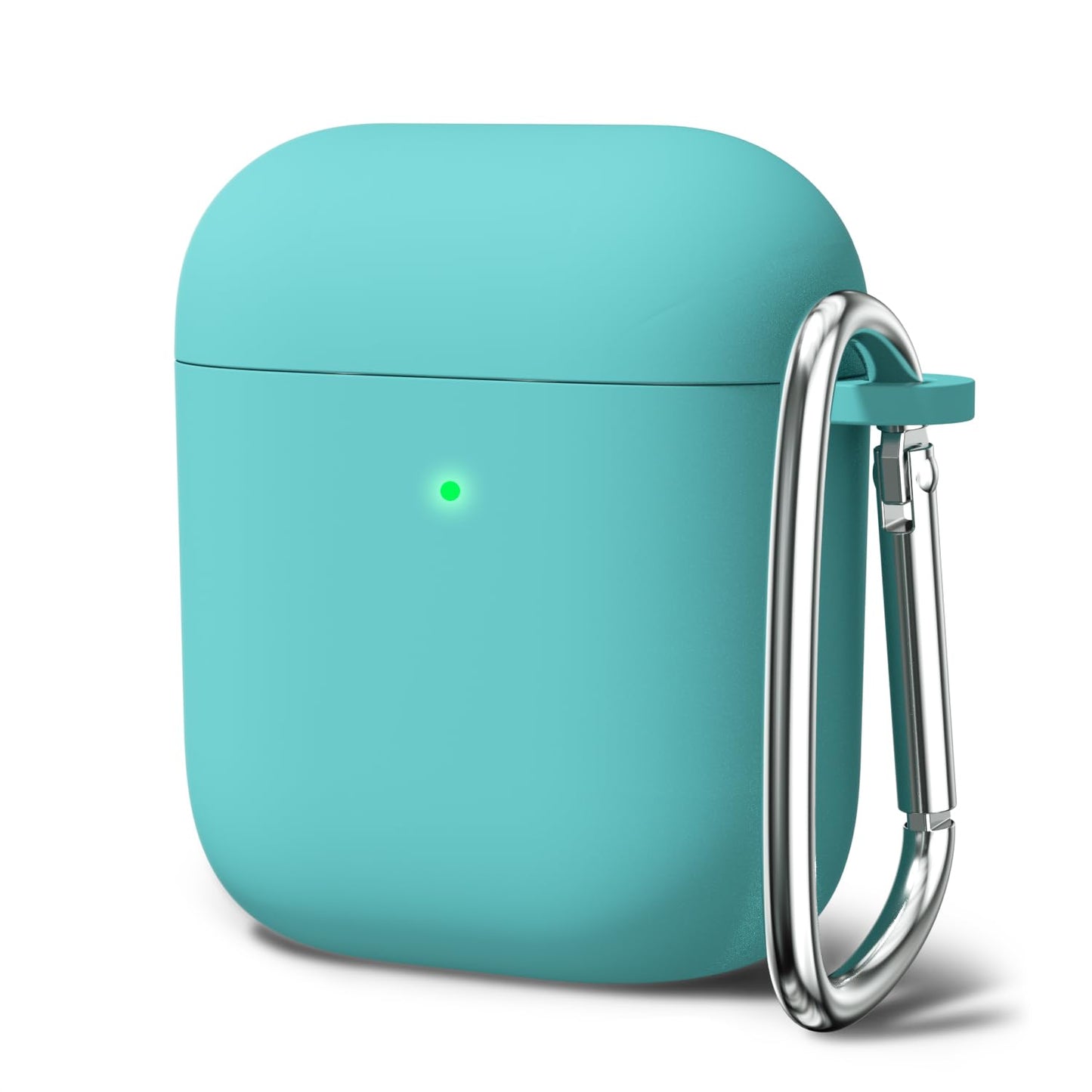Oakxco Airpods Case Cover - Silicone Soft TPU Rubber Gel for 1st/2nd Generation, Compatible With Apple Charging Case - Cute for Women Men - Turquoise